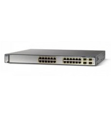 Cisco Catalyst 3750X-24P Switch Layer 3 - 24 x 10/100/1000 Ethernet PoE+ Ports (435W PoE Power Available) - IP Base - Managed