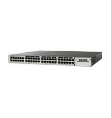 Cisco Catalyst 3750X-48P Switch Layer 3 - 48 x 10/100/1000 Ethernet PoE+ Ports - LAN Base - Managed - Stackable