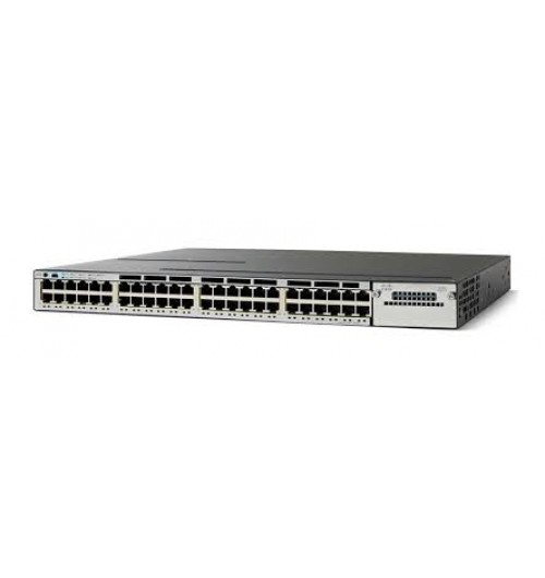 Cisco Catalyst Switch WS-C3750X-48PF-E, 48 GE Port, Full PoE, IP Services, StackWise Plus, StackPower, EnergyWise, MACsec, investment protection