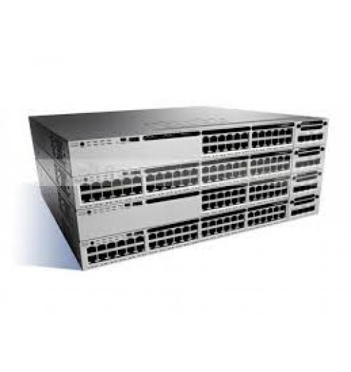 Cisco Catalyst WS-C3850-12S-E Switch Layer 3 - 12 * 10/100/1000 SFP Fibric ports - IP service - wireless controller - managed- stackable