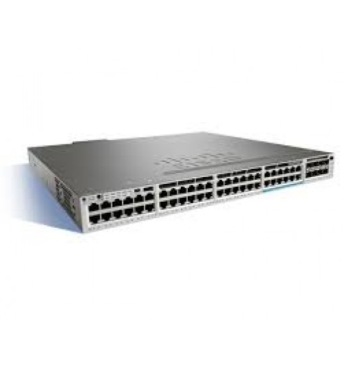 Stackable 12 100M/1G/2.5G/5G/10G and 36 1 G UPoE ports, 1 network module slot, 1100 W power supply