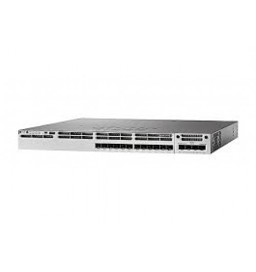 Catalyst 3850 16-port SFP+ transceiver, 1 network module slot, support for up to 10 G SFP+, 350 W power supply