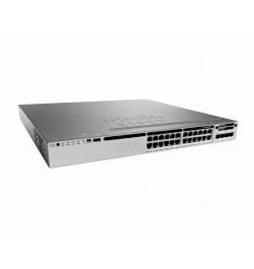 Cisco Catalyst C3850-24P Switch Layer 2- Access Layer - 24 * 10/100/1000 Ethernet POE+ ports - LAN Base - managed- stackable