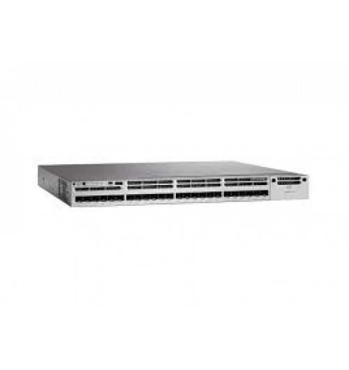 Cisco Catalyst C3850-24XS-S Switch Layer 3 - 24 SFP/SFP+ - 1G/10G - IP Base - Wireless controller - managed- stackable