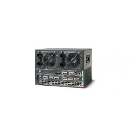 4503-E Chassis, One WS-X4648-RJ45V+E, Sup7L-E, LAN base Image, 1300W power supply