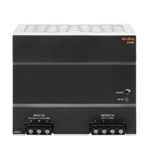 Aruba 4000i POE 54VDC 480W 100-240VAC DIN Power Supply