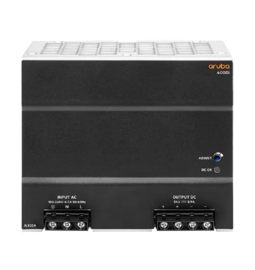Aruba 4000i POE 54VDC 480W 100-240VAC DIN Power Supply