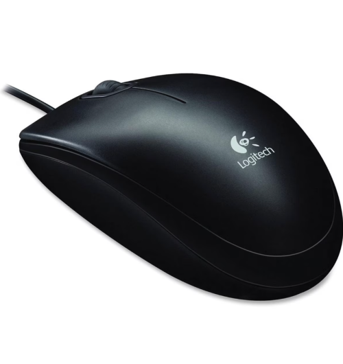 Logitech B100 USB Optical Mouse Black (910-001439) | New