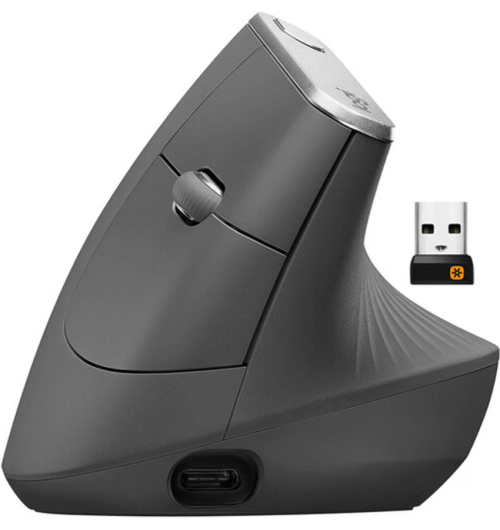 Logitech MX Vertical Advanced Ergonomic Mouse - Graphite (910-005447) | New