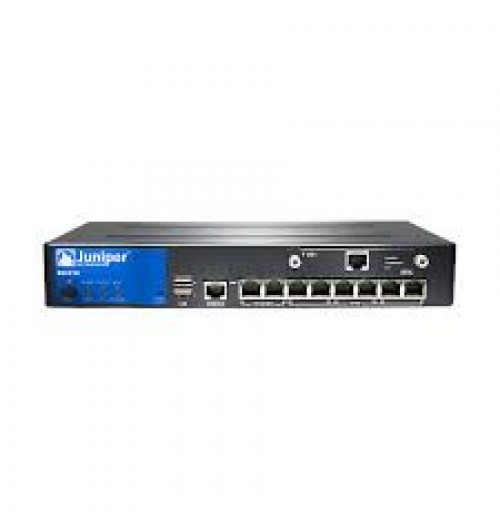 SRX210 Services Gateway with 1 Mini-PIM slot, 2 GB DRAM, 2 GB NAND Flash memory, and 4 Power over Ethernet (POE) ports