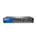 SRX210 Services Gateway with 1 Mini-PIM slot, 2 GB DRAM, 2 GB NAND Flash memory, and 4 Power over Ethernet (POE) ports