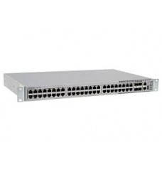 Arista 7010T, 48x 10/100/1000 RJ45 & 4 x SFP+ (1/10GbE) switch, rear to front air, 2xDC PSU