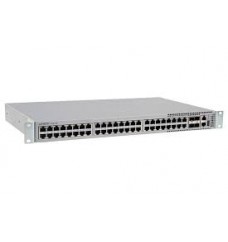 Arista 7010T, 48x RJ45 (100/1000), 4 x SFP+ (1/10GbE) switch, rear to front air, 2x AC, 2xC13-C14 cords