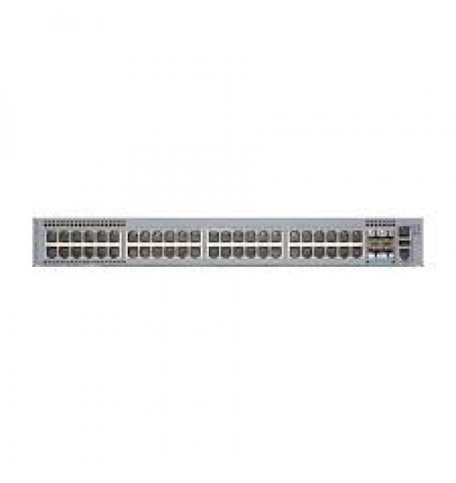 Arista 7010TX, 48x 10/100/1000 RJ45 & 4 x 25G SFP (1/10/25GbE) switch, front to rear air, 2xAC