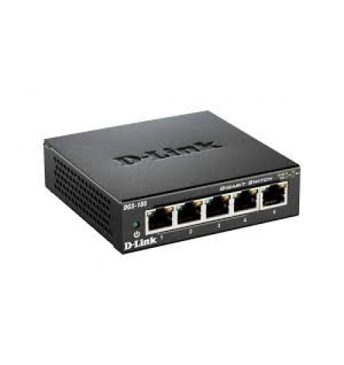 D-Link DGS-105 5 Port Gigabit Unmanaged Metal Desktop Switch