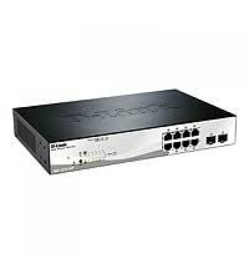 D-Link 10-Port Gigabit Web Smart Switch Including 2 Gigabit SFP Ports