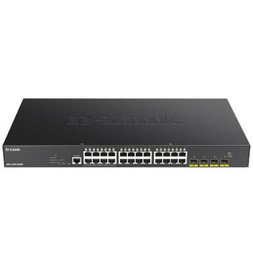 D-Link 28-Port 10-Gigabit Smart Managed PoE Switch