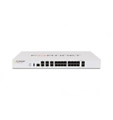 Fortinet FG-100E, 20 x GE RJ45 ports (including 2 x WAN ports, 1 x DMZ port, 1 x Mgmt port, 2 x HA ports, 14 x switch ports), 2 x Shared Media pairs (Including 2 x GE RJ45 ports, 2 x SFP slots). Max managed FortiAPs (Total / Tunnel) 64 / 32