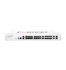 1Fortigate 100F FG-100F, 22x GE RJ45 ports (including 2x WAN ports, 1x DMZ port, 1x Mgmt port, 2x HA ports, 16x switch ports with 4 SFP port shared media), 4 SFP ports, 2x 10 GE SFP+ FortiLinks, dual power supplies redundancy. Max managed FortiAPs (Total 