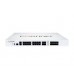 Fortinet FortiGate-201F - 
Hardware 18 x GE RJ45 (including 1 x MGMT port, 1 X HA port, 16 x switch ports), 8 x GE SFP slots, 4 x 10GE SFP+ slots, NP6XLite and CP9 hardware accelerated, 480GB onboard SSD storage.