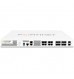 Fortinet FG-500E 2 x 10GE SFP+ slots, 10 x GE RJ45 ports (including 1 x MGMT port, 1 X HA port, 8 x switch ports), 8 x GE SFP slots, SPU NP6 and CP9 hardware accelerated