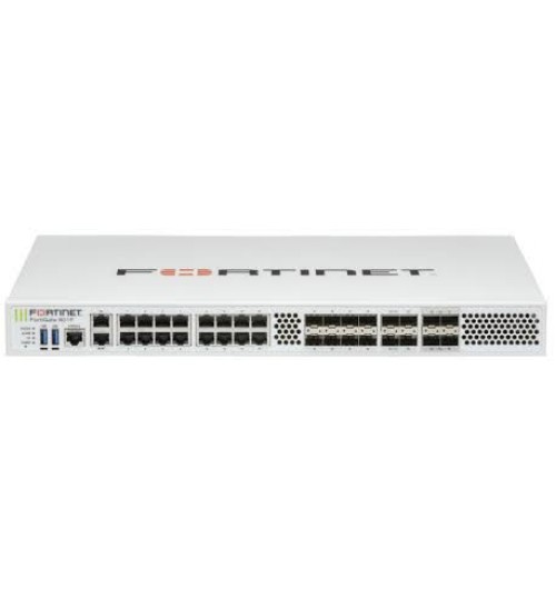 4x 25G SFP28 slots, 4 x 10GE SFP+ slots, 18 x GE RJ45 ports (including 1 x MGMT port, 1 X HA port, 16 x switch ports), 8 x GE SFP slots, SPU NP7 and CP9 hardware accelerated, dual AC power supplies