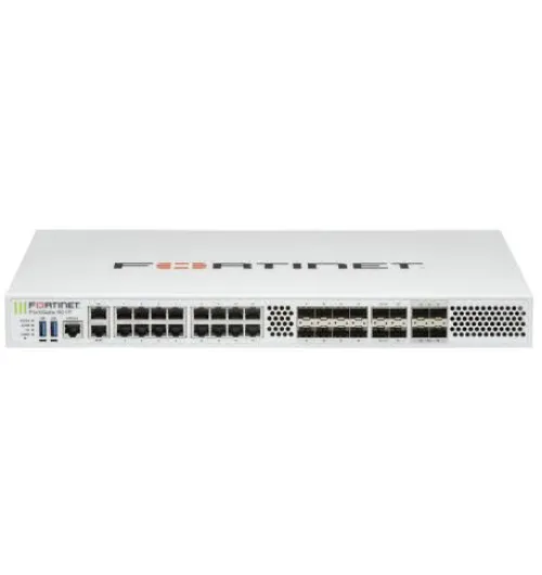 4x 25G SFP28 slots, 4 x 10GE SFP+ slots, 18 x GE RJ45 ports (including 1 x MGMT port, 1 X HA port, 16 x switch ports), 8 x GE SFP slots, SPU NP7 and CP9 hardware accelerated, dual AC power supplies