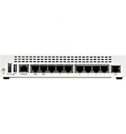 FortiGate-60E-DSL, 9 x GE RJ45 ports (including 7 x Internal Ports, 1 x WAN Ports, 1 x DMZ Port), Internal ADSL2/2+ and VDSL2 (Annex A/M) modem, Wireless (802.11ac)