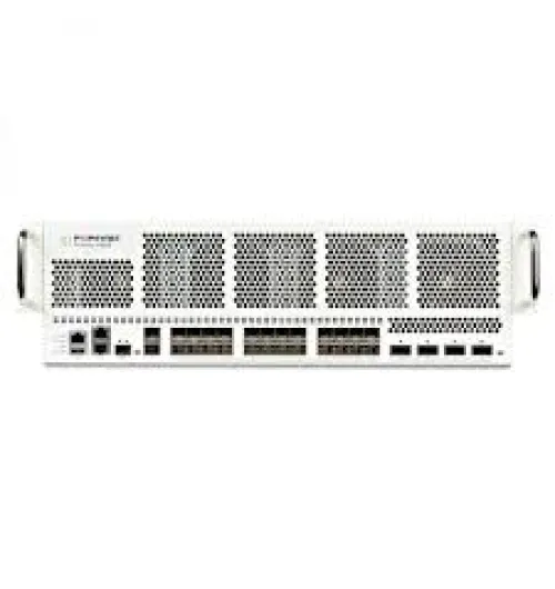 Fortinet FG-3960E 6x 100GE QSFP28 slots and 16x 10GE SFP+ slots, 2 x GE RJ45 Management Ports, SPU NP6 and CP9 hardware accelerated, and 3 AC power supplies