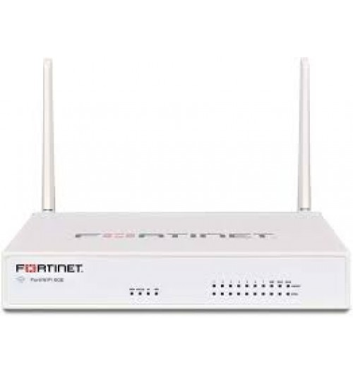 Fortinet FWF-60E, 10 x GE RJ45 ports (including 2 x WAN Ports, 1 x DMZ Port, 7 x Internal Ports), Wireless (802.11a/b/g/n/ac). Max managed FortiAPs (Total / Tunnel) 10 / 5