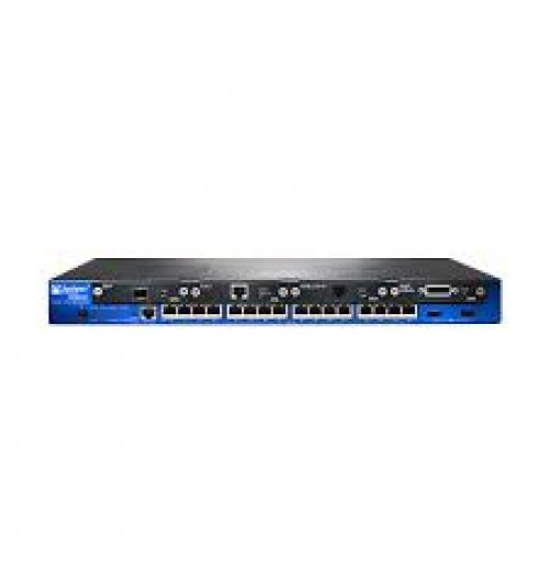 Juniper Networks SRX240 Services Gateway with 16 x GE ports, 4 x mini-PIM slots, and high memory (2GB RAM, 2GB FLASH) with 16 ports POE (150W)