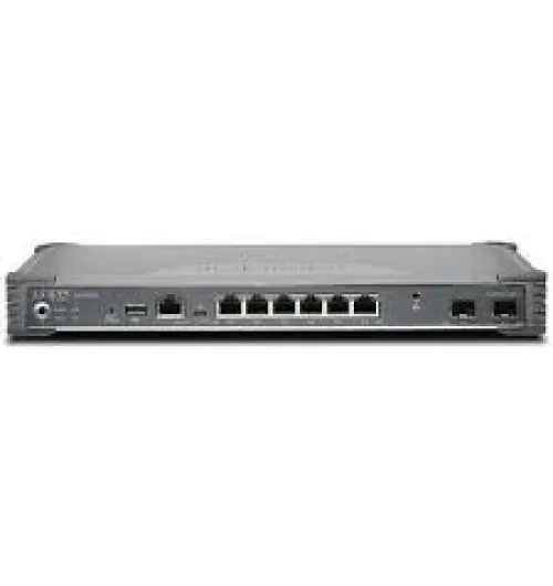 SRX300 (Hardware Only, require SRX300-JSB or SRX300-JSE to complete the System) with 8GE (w 2x SFP), 4G RAM, 8G Flash. Includes external power supply and cable. RMK not included