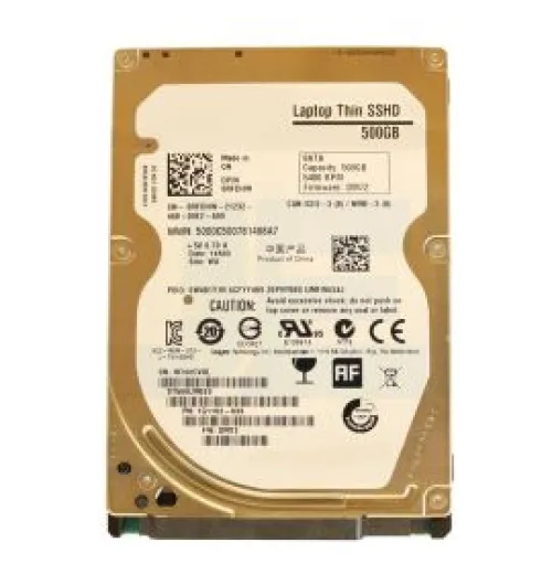 Dell 0RFDHW 500GB 5400RPM Multi-Level Cell 8GB NAND SATA 6Gb/s 64MB Cache 2.5-Inch Hybrid Hard Drive
