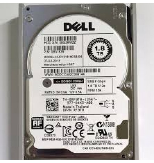 Dell P96KN 1.8TB 10000RPM SAS 12Gb/s Hot-Pluggable 64MB Cache Dual Port (512n) 2.5-Inch Hard Drive with Tray for PowerEdge Server & PowerVault Server