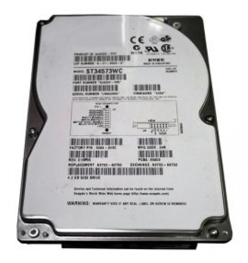 Seagate ST34573WC BarraCuda 9LP Series 4.55GB 7200RPM Wide Ultra SCSI 512KB Cache (CE) 80-Pin 3.5-Inch Hard Drive