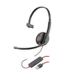 Plantronics Poly Blackwire C3210 USB-A Wired Headset (209744-101) | New