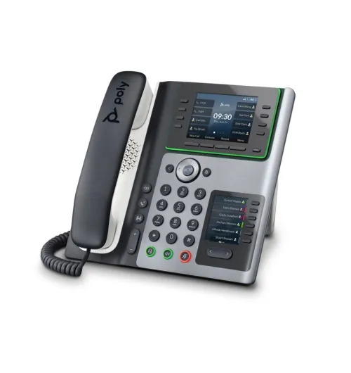 Poly Edge E450 IP Phone NA w/PSU (2200-87030-001, 89B55AA#ABA, 82M90AA) | New
