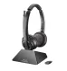 HP Poly Savi 8220 UC Wireless USB-A DECT Stereo Headset for Microsoft Teams (77Y82AA#ABA) | New