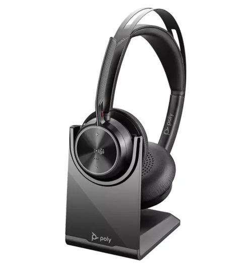 HP Poly Voyager Focus 2 USB-A with Charge Stand Headset (77Y86AA, 213727-01) | New