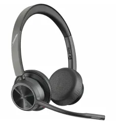 Poly Voyager 4320-M Microsoft Teams Certified Headset with BT700 USB-C Dongle and Charging Stand (77Z32AA, 218479-02) | New