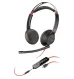 Poly Blackwire 5220 Stereo USB-C Headset +3.5mm Plug +USB-C/A Adapter Bulk (8X231A6, 8X231AA) | New