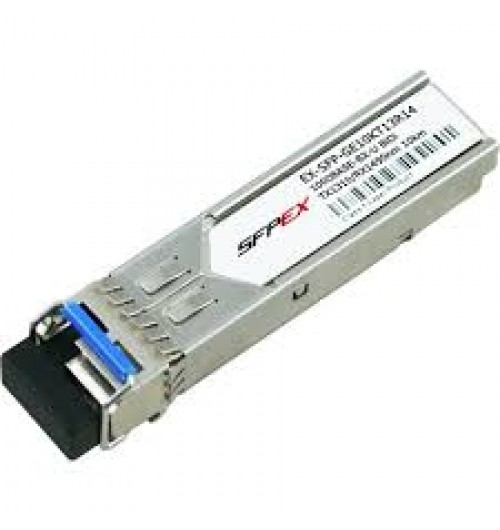 SFP 1000Base-BX Gigabit Ethernet Optics, Tx 1310nm/Rx 1490nm for 10km transmission