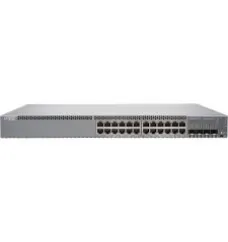 EX3400 24-port 10/100/1000BaseT, 4 x 1/10G SFP/SFP+, 2 x 40G QSFP+, redundant fans, front-to-back airflow, 1 AC PSU JPSU-150-AC-AFOincluded (optics sold separately)