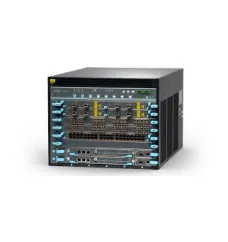 Base EX9208 system configuration: 8-slot chassis with passive midplane and 1x fan tray, 1x routing engine, 1x switch fabric-2 modules, 3x 2520W AC PSUs, and all necessary blank panels Base EX9208 system configuration: 8-slot chassis with passive midplane and 1x fan tray, 1x routing engine, 1x switch fabric-2 modules, 3x 2520W AC PSUs, and all necessary blank panels