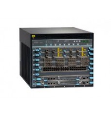 Base EX9208 system configuration: 8-slot chassis with passive midplane and 1x fan tray, 1x EX9200-RE2 routing engine, 1x EX9200-SF3modules, 3x 2520W AC PSUs