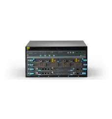 Base EX9214 system configuration: 14-slot chassis with passive midplane and 2x fan trays, 1x EX9200-RE2 routing engine, 3x EX9200-SF3 modules, 3x 4100W AC PSUs
