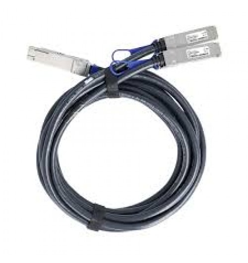 QSFP28 to QSFP28, 100GE to 2x50GE Direct Attach Copper Breakout Cable, 1 meter, Standard Temperature (0 through 70 DEGREE C), 1.5W, 30 AWG