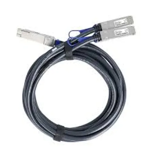 QSFP28 to QSFP28, 100GE to 2x50GE Direct Attach Copper Breakout Cable, 1 meter, Standard Temperature (0 through 70 DEGREE C), 1.5W, 30 AWG