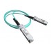 QSFP28, 100GE Active Optical Cable, 20 meters, Standard Temperature (0 through 70 DEGREE C), 3.5W, DDM, Pull Tab