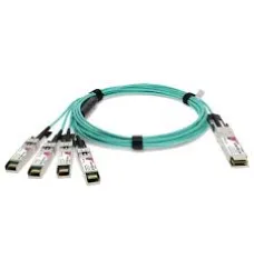 QSFP+ to SFP+, 40GE to 4x10GE Active Optical Cable for Breakout, 10 meters, Standard Temperature (0 through 70 DEGREE C), 3.5W, DDM, Pull Tab QSFP+ to SFP+, 40GE to 4x10GE Active Optical Cable for Breakout, 10 meters, Standard Temperature (0 through 70 DEGREE C), 3.5W, DDM, Pull Tab